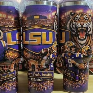 LSU Tigers Purple & Gold Tumbler - College Football Design